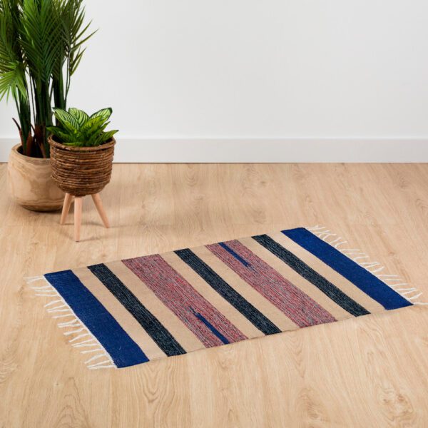 TAPETE ALGODÃO RISCAS